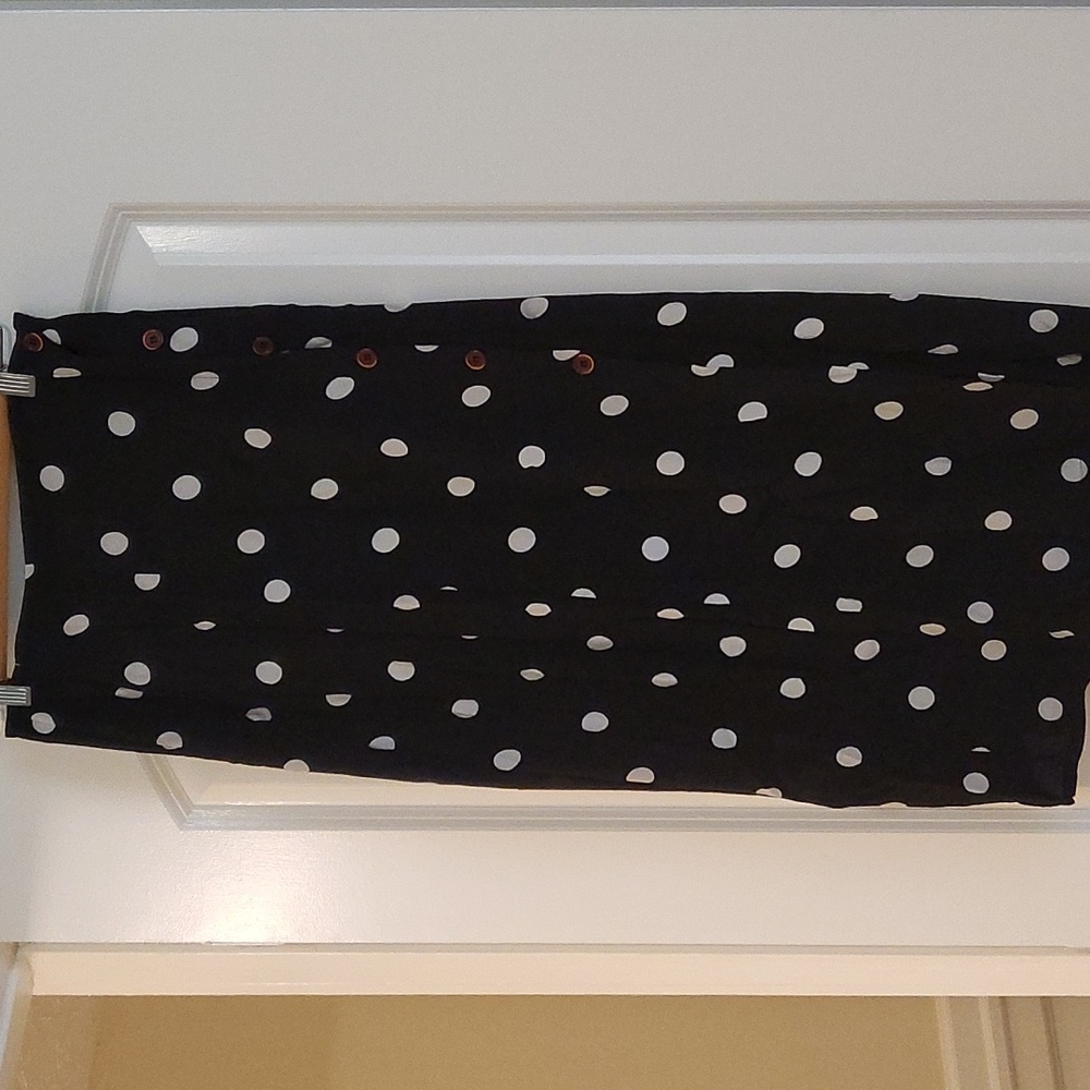 Free People Polka Dot Skirt w Buttons - gentle wear - Picture 2 of 6